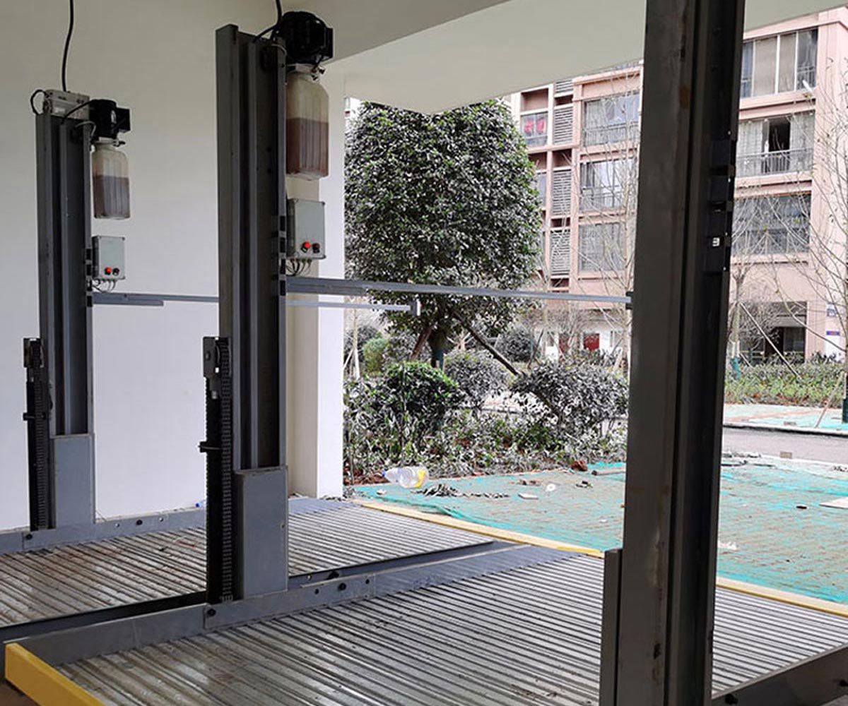 南江兩柱簡易式機械停車庫過驗收