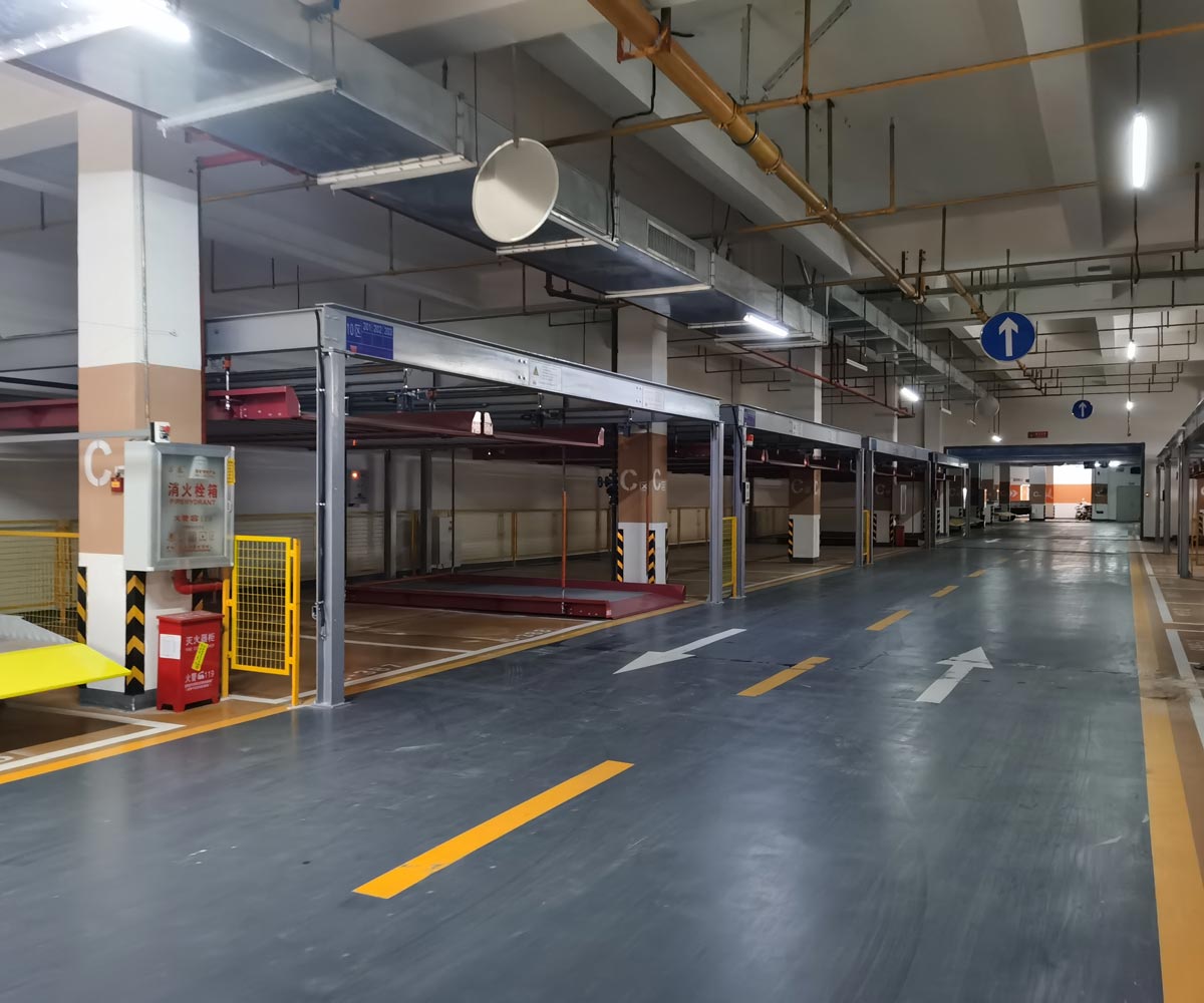 南岸地下室雙層升降式機(jī)械式停車位